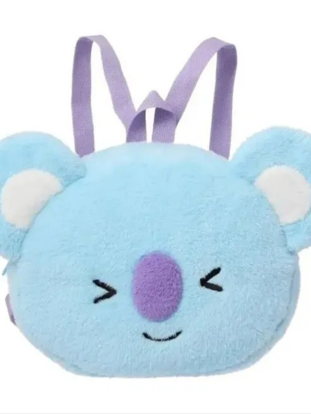 BT21 Miniso Koya Koala Light Blue with Purple Plush Backpack